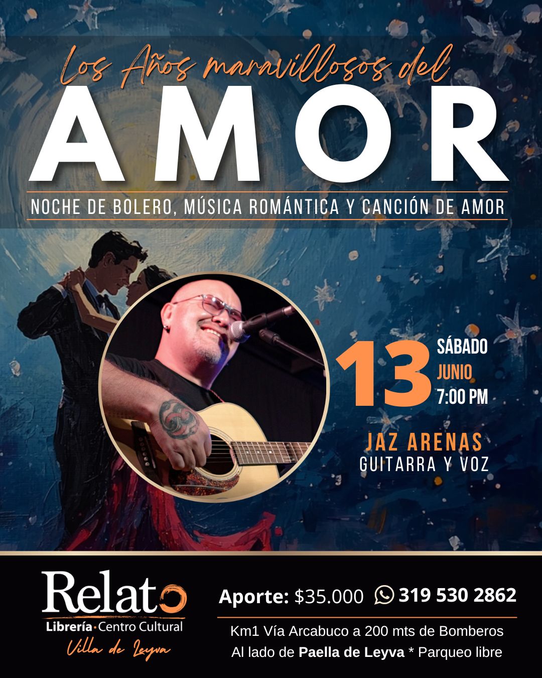 noche bolero romantica villa leyva relato